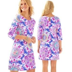 Lilly Pulitzer Bay Dress in Multi Play That Trunky Music XS